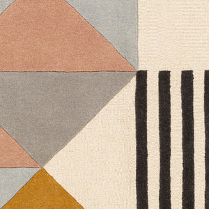 Livabliss Emma Hand Tufted Wool Area Rug with High Low Pile Texture for Entryway or Bedroom Beige, Light Sl 2' x 3' EMM2302-23