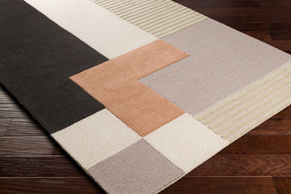 Livabliss Emma Hand Tufted Wool Area Rug with High Low Pile Texture for Entryway or Bedroom Light Beige, Me 2' x 3' EMM2304-23