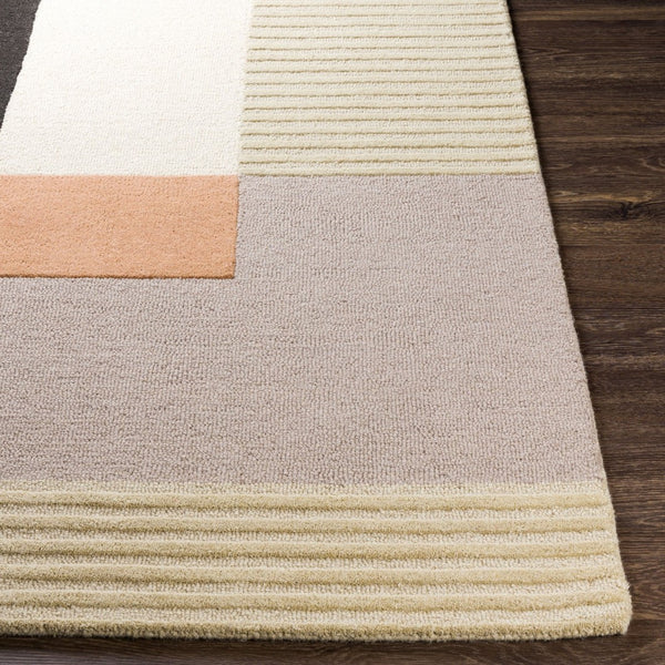 Livabliss Emma Hand Tufted Wool Area Rug with High Low Pile Texture for Entryway or Bedroom Light Beige, Me 2' x 3' EMM2304-23