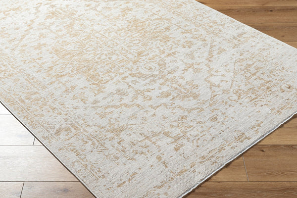 Livabliss Emory Fringe Accent Rug Machine Woven Polyester Pile for Entryway or Bedside Cream, Tan 2'4" x 3'9" EMO2300-2745