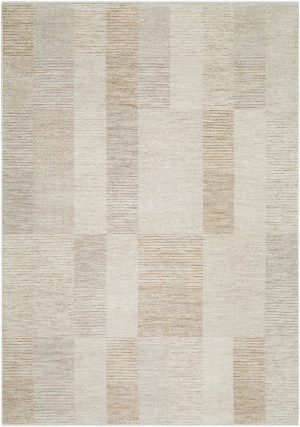 Livabliss Emory Machine Woven Polyester Accent Rug with Fringe Detail for Small Seating Areas Ivory, Cream 9'4" x 13'1" EMO2310-94131