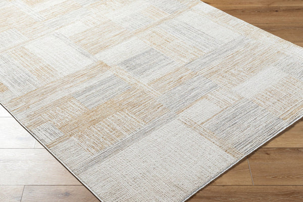 Livabliss Emory Machine Woven Polyester Area Rug with Fringe for Living and Dining Rooms Tan, Ivory 9'4" x 13'1" EMO2311-94131