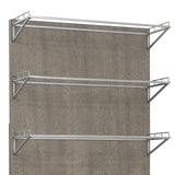 Industrial 4 Shelf Bookcase with 2 Door Cabinet Brown with River Rock Brown finish P301627 Pulaski Furniture