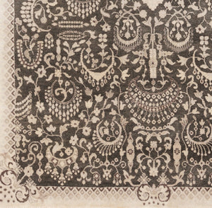 Surya Empress Handmade Rug 2' X 3' - Luxurious Wool, Hand-knotted, Imported From India For Timeless Elegance Ink Blue Wool Ems7001-5686