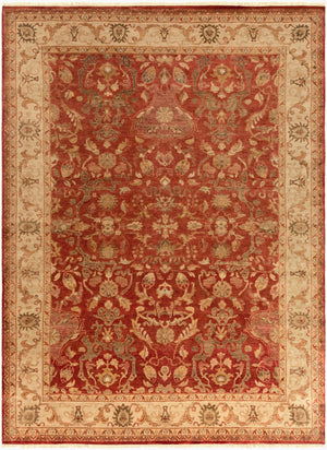 Surya Empress Handmade Rug 2' X 3' - Luxurious Wool, Hand-knotted, Imported From India For Timeless Elegance Burgandy Wool Ems7002-23
