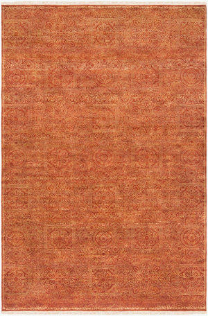 Surya Empress Handmade Rug 2' X 3' - Luxurious Wool, Hand-knotted, Imported From India For Timeless Elegance Brown Wool Ems7007-23