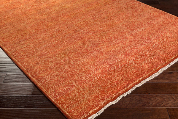 Surya Empress Handmade Rug 2' X 3' - Luxurious Wool, Hand-knotted, Imported From India For Timeless Elegance Brown Wool Ems7007-23