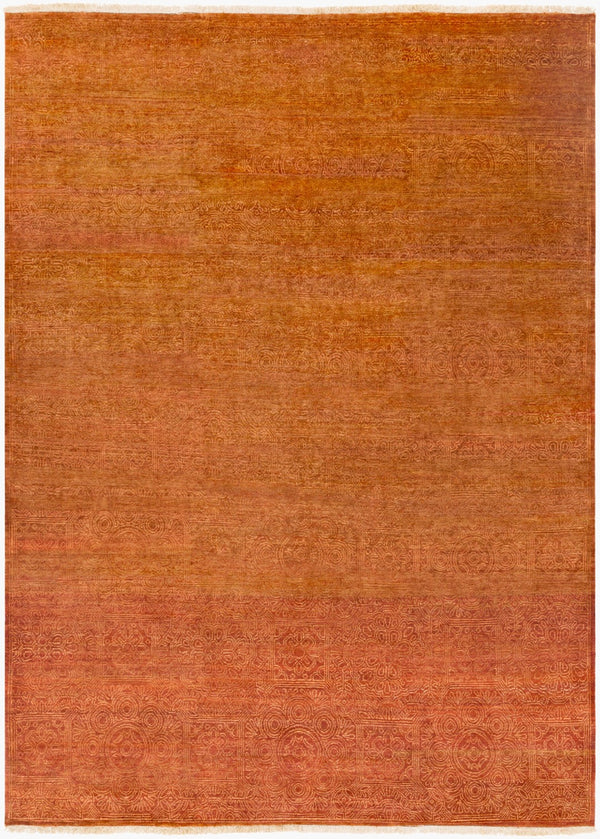 Surya Empress Handmade Rug 2' X 3' - Luxurious Wool, Hand-knotted, Imported From India For Timeless Elegance Brown Wool Ems7007-811