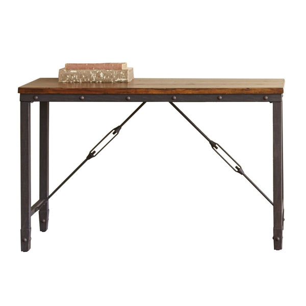 English Elm Steve Silver - Ashford Sofa Table – Timeless Brown Elegance With Plank-Effect Top For Modern Living Spaces B081P157538-GIGA
