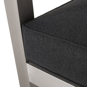 English Elm Christopher Knight Home® - AVIARA Aluminum Club Chair with Deep Seating and Low-Profile Design, Durable 400 lb Capacity, Compact Silver 64077.00SC