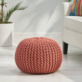 Christopher Knight Home® Boldly Stylish Knitted Pumpkin Pouf - Compact & Comfortable Seating for Nursery or Living Room