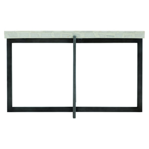 Bernhardt Bernhardt Stillwater Outdoor Cocktail Table With Terrazzo Stone Top & Powder-Coated Stainless Base Flint Gray / Terrazzo 31.25"W x 23.23"D x 16.75"H X01010