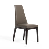 VIG Furniture Modrest Encino - Modern Taupe & Timber Chocolate Dining Chair (Set of 2) VGCNCPMK127-V36DX/DP20-FP