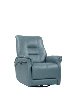 Parker House Parker Living Carnegie - Verona Azure - Powered By Freemotion Cordless Power Swivel Glider Recliner Verona Azure Top Grain Leather with Match (X) MCAR#812GSPH-P25-VAZ