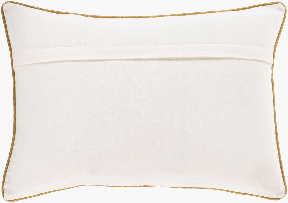 Surya Envie 14"L X 20"W Stylish Cotton Lumbar Pillow - Soft, Comfortable, And Perfect For Any Room Decor! Metallic Gold Cotton,Cotton Ene002-1420d