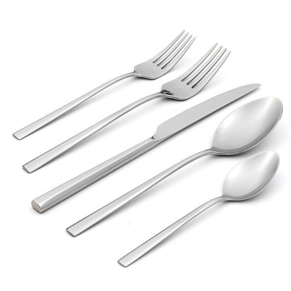 Lenox Oneida Karlek 20 Piece Everyday Flatware Set, Service for 4 Metallic, STAINLESS METAL B1044020AL21