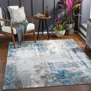 Livabliss Enfield Grid Pattern Machine Woven Area Rug Minimalist Modern Living Room Accent ENF2307-81012
