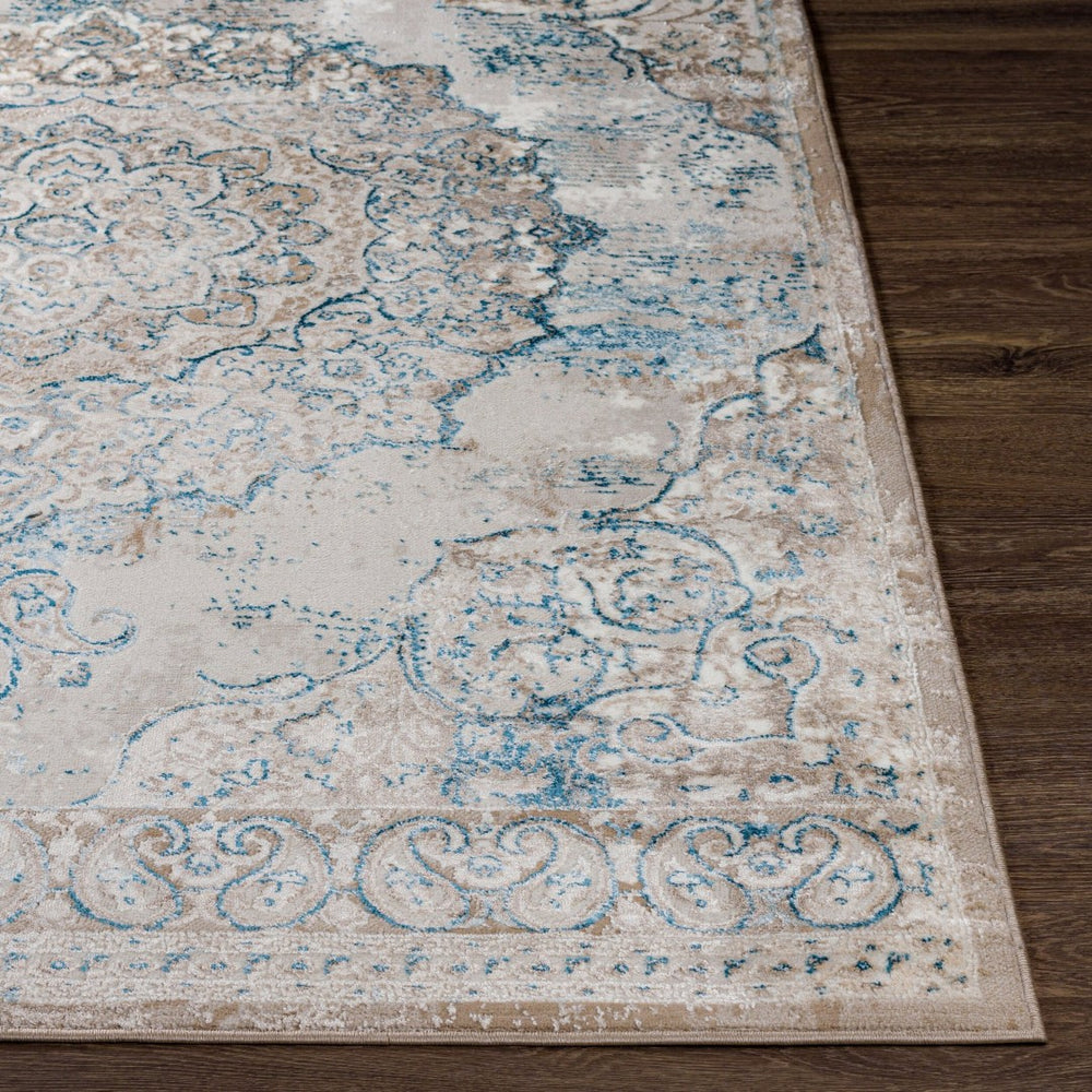 Livabliss Enfield Medallion Area Rug Machine Woven Polypropylene Blend for Living Rooms ENF2325-537
