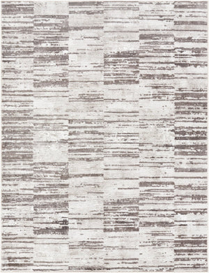 Livabliss Enfield Art Deco Geometric Machine Woven Polyester Rug for Living and Dining Rooms Ivory, Light Br 7'10" x 10' ENF2326-71010
