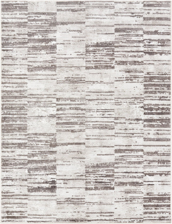 Livabliss Enfield Art Deco Geometric Machine Woven Polyester Rug for Living and Dining Rooms Ivory, Light Br 7'10" x 10' ENF2326-71010