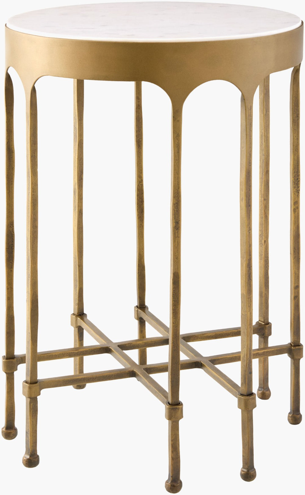 Surya Engel Compact Square End Table Traditional Accent for Living Room Bedroom Entryway ENGL001-241616