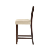 Christopher Knight Home® - Noble House - Mackinsey Brown Mahogany Acacia Counterstool with Beige Cushion