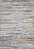 Enlightenment ENL-1000 6' x 9' Handmade Rug ENL1000-69  Light Gray, Black, Dark Brown, Light Blue, Burnt Orange, Charcoal Surya