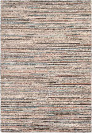 Surya Enlightenment Handmade 2' X 3' Scandinavian Style Rug - Luxurious Viscose & Wool For Comfort Peach Wool,Viscose Enl1001-69