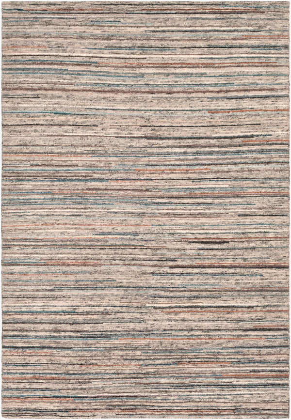 Surya Enlightenment Handmade 2' X 3' Scandinavian Style Rug - Luxurious Viscose & Wool For Comfort Peach Wool,Viscose Enl1001-69