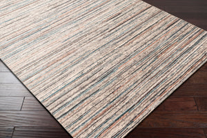 Surya Enlightenment Handmade 2' X 3' Scandinavian Style Rug - Luxurious Viscose & Wool For Comfort Peach Wool,Viscose Enl1001-69