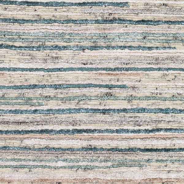 Surya Enlightenment Handmade 2' X 3' Scandinavian Style Rug - Luxurious Viscose & Wool For Comfort Beige Wool,Viscose Enl1002-23