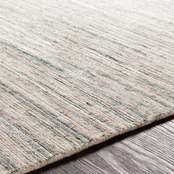 Surya Enlightenment Handmade 2' X 3' Scandinavian Style Rug - Luxurious Viscose & Wool For Comfort Beige Wool,Viscose Enl1002-23