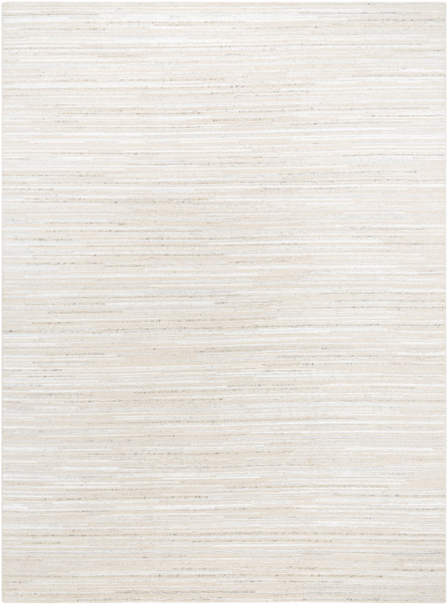 Enlightenment ENL-1004 9' x 13' Handmade Rug ENL1004-913  Off-White, Light Silver, White Surya