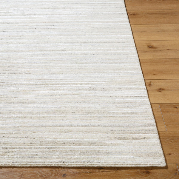 Enlightenment ENL-1004 9' x 13' Handmade Rug ENL1004-913  Off-White, Light Silver, White Surya