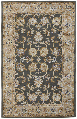 Feizy Rugs Prescott Hand-tufted Floral Rug In Earth Tones - Traditional Persian Design For Elegant Spaces Taupe,Tan,Ivory Viscose,Wool Pct8939fsagbgee10