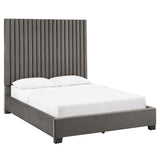 Javier Tufted Solid Wood and Upholstered Platform Bed