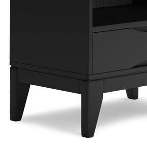 English Elm Harper Mid-Century Modern Bookcase With Adjustable Shelves & Spacious Drawer For Stylish Storage B136P158715