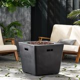 Christopher Knight Home® Noble House Ellison Square 24" Fire Pit - 40,000 Btu