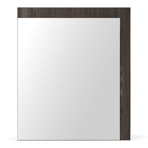 VIG Furniture Enzo Matte Grey Oak Mirror — Italian Craftsmanship, Wide Framed 39"X41" Statement Mirror For Modern Spaces VGACENZO-MIR