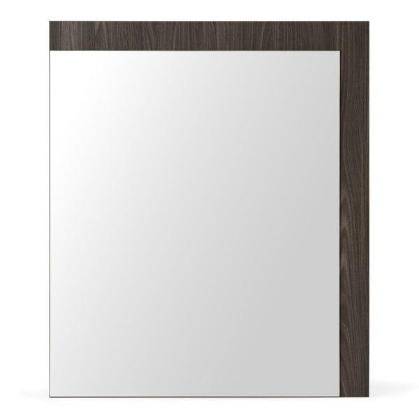 VIG Furniture Enzo Matte Grey Oak Mirror — Italian Craftsmanship, Wide Framed 39"X41" Statement Mirror For Modern Spaces VGACENZO-MIR