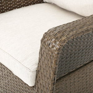English Elm Christopher Knight Home® - Liam Swivel Club Chair Set Of 2 - Stylish Brown Rattan Outdoor Seating With Weather-Resistant Cushions 61516.00BRN