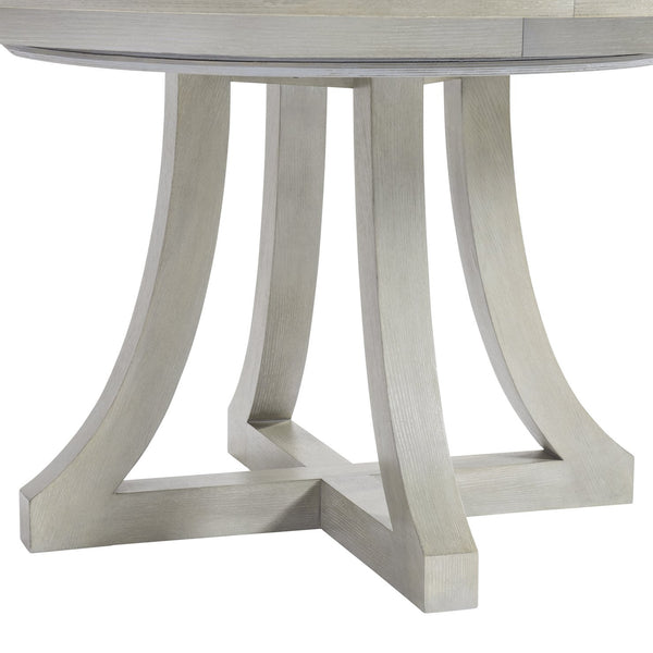 Bernhardt Bernhardt Cornelia Round Dining Table With Expanding 20" Leaf, Nebbia Ash Finish, Adjustable Glides K1947