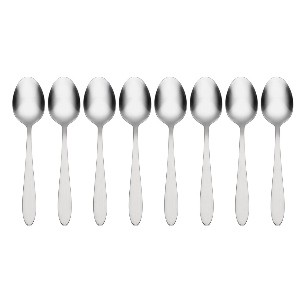 Lenox Oneida Taylor Mirror Everyday Flatware Teaspoons, Set of 8 Metallic, STAINLESS METAL H014008D