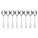 Lenox Oneida Taylor Mirror Everyday Flatware Teaspoons, Set of 8 Metallic, STAINLESS METAL H014008D