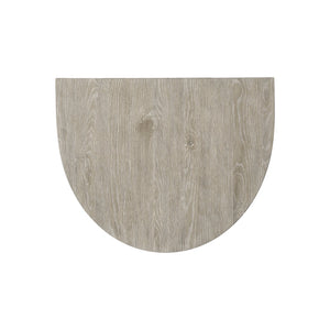 Bernhardt Bernhardt Sculptural Moda Side Table With Oak Aurum Top, Woodgrain Resin Base, Compact Modern Accent 547127