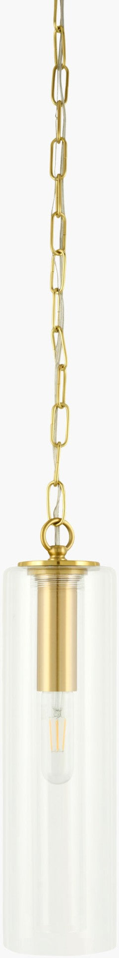Livabliss Eolia Arts and Crafts Iron Glass Pendant Light for Entryway Dining or Stairwell EOL-001