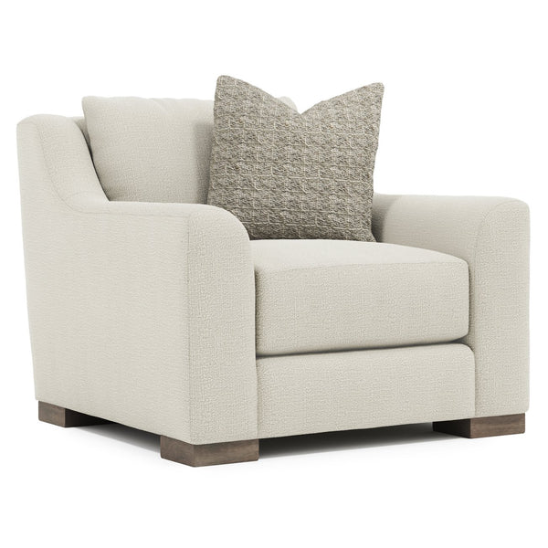 Bernhardt Bernhardt Gabi Boucle Chair — Made-To-Order Sculptural Comfort With Oversized Roll Arms & Wood Feet P7082B