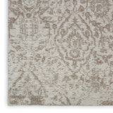 Nourison Damask DAS06 Machine Made Power-loomed Borderless Design Indoor Only Farmhouse Vintage Rug Ivory, White 100% Polyester 99446349811