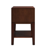 Homelegance By Top-Line Labron 1-Drawer Side Table Espresso Wood