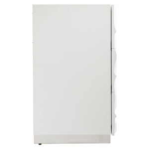 Bernhardt Bernhardt Alia Dresser White Plaster — Sculptural Carved Fronts, 6 Soft-Close Drawers, Polished Base 316054